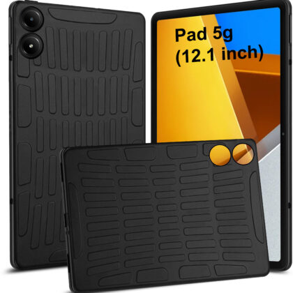 TGK Back Cover for Poco Pad 12.1 inch Tablet (Black, Dual Protection, Pack of: 1)