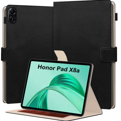 TGK Flip Cover for Honor Pad X8a 11 inch Tablet (Black, Dual Protection, Pack of: 1)