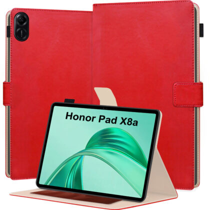 TGK Flip Cover for Honor Pad X8a 11 inch Tablet (Red, Dual Protection, Pack of: 1)