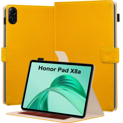 TGK Flip Cover for Honor Pad X8a 11 inch Tablet (Yellow, Dual Protection, Pack of: 1)
