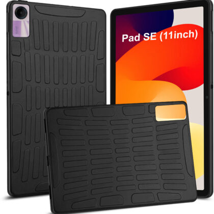 TGK Back Cover for Redmi Pad SE 11 inch (Black, Dual Protection, Pack of: 1)