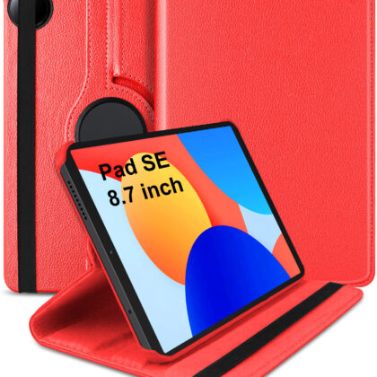TGK Flip Cover for REDMI Pad SE 8.7 inch Tablet (Red, Dual Protection, Pack of: 1)