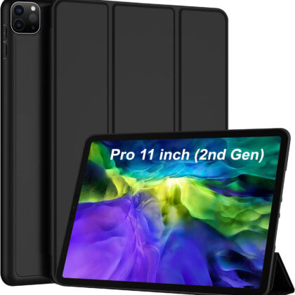 TGK Flip Cover for Apple iPad Pro 11 inch 2nd Gen 2020 (Black, Dual Protection, Pack of: 1)