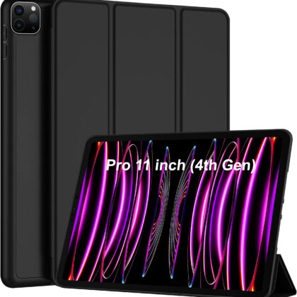 TGK Flip Cover for Apple iPad Pro 11 inch 4th Gen 2022 (Black, Dual Protection, Pack of: 1)