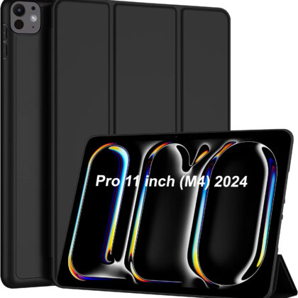 TGK Flip Cover for Apple iPad Pro 11 2024 M4 5th Gen A2836 A2837 A3006 (Black, Dual Protection, Pack of: 1)