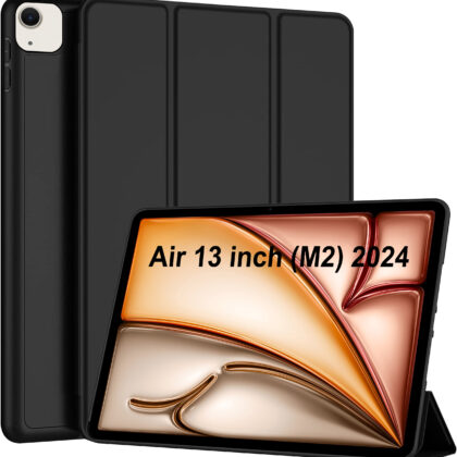 TGK Flip Cover for Apple iPad Air 13 Inch M2 2024 (Black, Dual Protection, Pack of: 1)