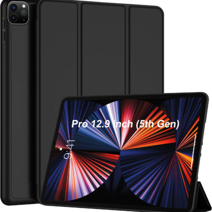 TGK Flip Cover for Apple iPad Pro 12.9 inch 5th Gen 2021 (Black, Dual Protection, Pack of: 1)