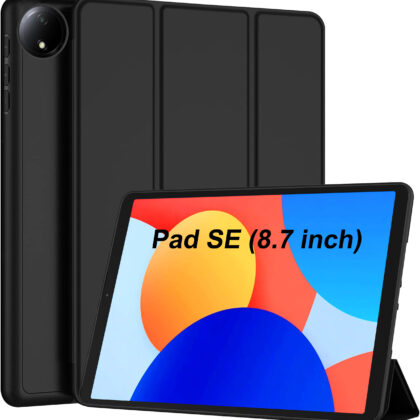 TGK Flip Cover for Redmi Pad SE 8.7 inch Tablet (Black, Dual Protection, Pack of: 1)