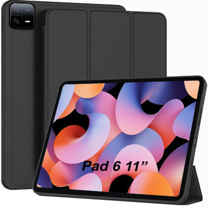 TGK Flip Cover for Xiaomi Pad 6 11.0 inch (Black, Dual Protection, Pack of: 1)