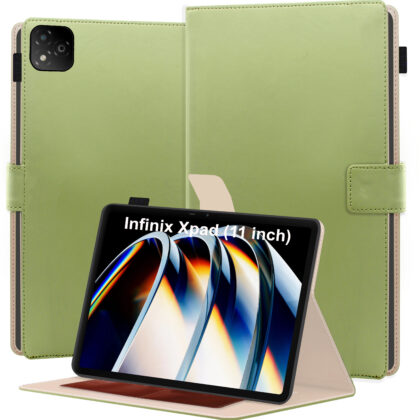 TGK Flip Cover for Infinix XPAD LTE 11 inch Tablet (Green, Dual Protection, Pack of: 1)