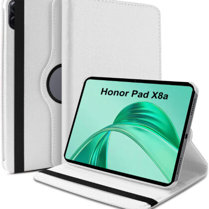 TGK Flip Cover for Honor Pad X8a 11 inch Tablet (White, Dual Protection, Pack of: 1)