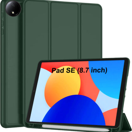 TGK Flip Cover for REDMI Pad SE 8.7 inch Tablet (Green, Dual Protection, Pack of: 1)