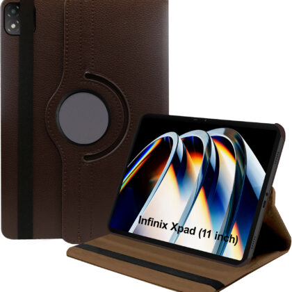 TGK Flip Cover for Infinix XPAD LTE 11 inch Tablet (Brown, Dual Protection, Pack of: 1)