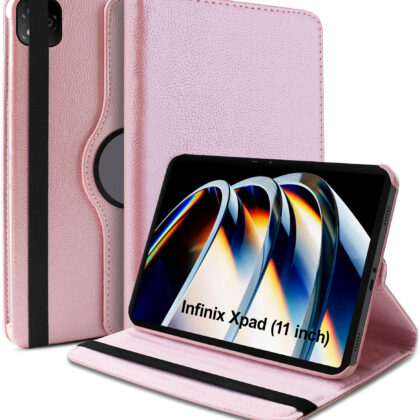 TGK Flip Cover for Infinix XPAD LTE 11 inch Tablet (Gold, Dual Protection, Pack of: 1)