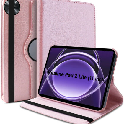 TGK Flip Cover for realme Pad 2 Lite 11 inch Tablet (Gold, Dual Protection, Pack of: 1)