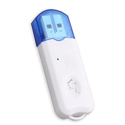 Vali VT-883 Audio Receiver Music Wireless Wi-Fi Dongle for Car | 4.0 USB Car Bluetooth Device with Audio Receiver (White, Blue)