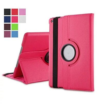 TGK 360 Degree Rotating Leather Smart Case Cover Stand (Auto Sleep/Wake Function) for Apple iPad Mini 2, 3 (7.9 inch) A1489, A1601, A1490, A1491, A1599, A1600 (Pink)