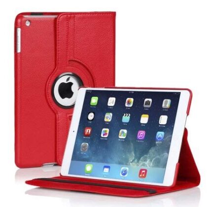 TGK 360 Degree Rotating Leather Smart Case Cover Stand (Auto Sleep/Wake Function) for Apple iPad Mini 2, 3 (7.9 inch) A1489, A1601, A1490, A1491, A1599, A1600 (Red)