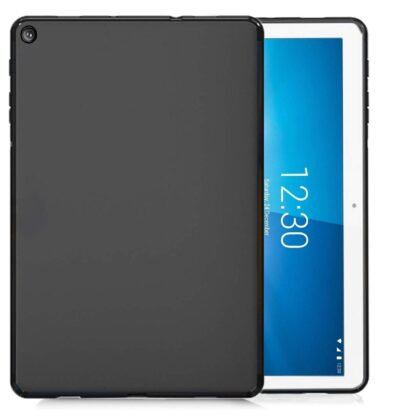 TGK Plain Design Matte Finished Soft Back Case Cover for Lenovo Tab M10 FHD REL Cover Model TB-X605FC / TB-X605LC 20.65 cm (10.1 Inch) Black