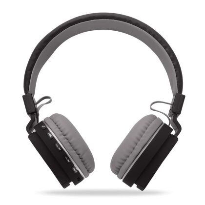Vali V-12 Bluetooth Wireless On Ear Headphone with Mic, Upto 12+ Hours Playback, 40mm Dynamic Driver, Bluetooth V5.1 Padded Ear Cushions, Foldable, High Bass (Black)