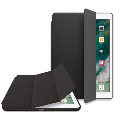 TGK Leather Magnetic Smart Flip Case Cover Stand for iPad Mini 4 7.9 Inch 2015 A1538 A1550 – Black
