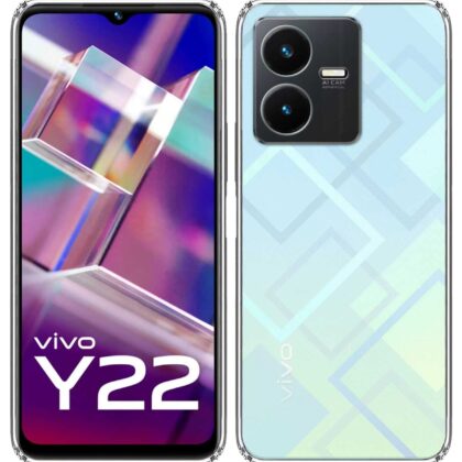 TGK Transparent Soft Back Case Cover for Vivo Y22, Transparent