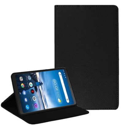TGK Executive Leather Flip Cover with Soft Back Case for Lenovo Tab V7 6.9 Inch Tablet [Model Number: ZA4M0001IN / ZA4L0052IN / ZA4L0020IN] Black