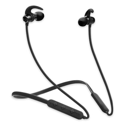 Vali V-71 5.0 Bluetooth Wireless in Ear Earphones with Mic, Water Resistant Magnetic Earbuds, Lightweight Neckband with Microphone (Black)