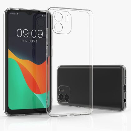 TGK Transparent Soft Back Case Cover for Redmi A1, Transparent