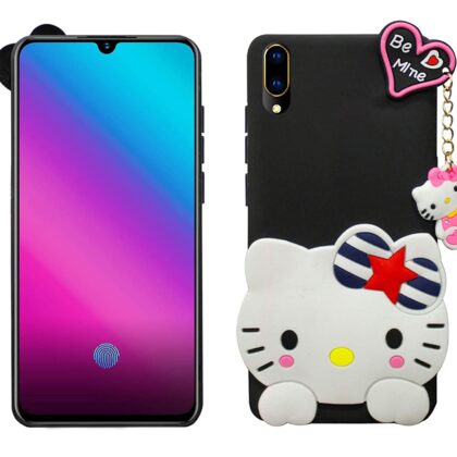 TGK Silicone Back Case Compatible for Vivo V11 Pro Cover (Black)