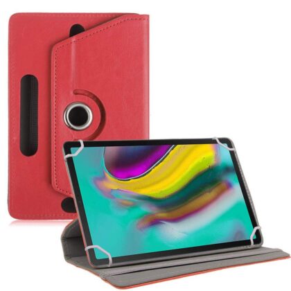 TGK Universal 360 Degree Rotating Leather Rotary Swivel Stand Case Cover for Samsung Galaxy Tab S5e 10.5 inch Tablet (SM-T720 / T725) 2019 Release – Red
