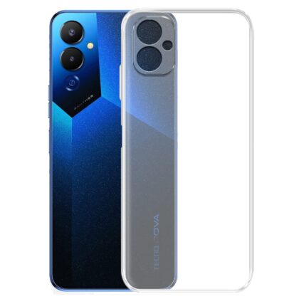 TGK Transparent Soft Back Case Cover for Tecno Pova 4, Transparent