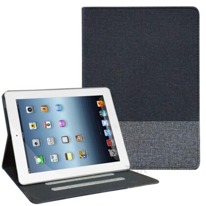 TGK Cloth Texture Slim Flip Smart Viewing Stand with TPU Back Cover Case for iPad 2, iPad 3, iPad 4 – Grey