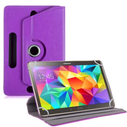 TGK 360 Degree Rotating Leather Rotary Swivel Stand Case Cover for Samsung Galaxy Tab S 10.5 SM-T805NTSAINU (Purple)