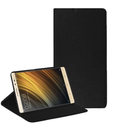 TGK Executive Leather Flip Cover with Soft Back Case for Lenovo Phab 2 Plus 6.4 inch [PB2-670M] (Black)