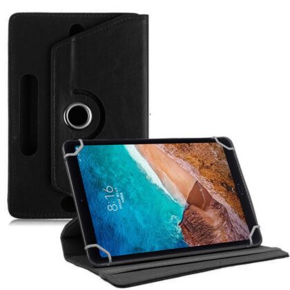 TGK Universal 360 Degree Rotating Leather Rotary Swivel Stand Case Cover for Xiaomi Mi Pad 4 Plus 10.1 inch – Black