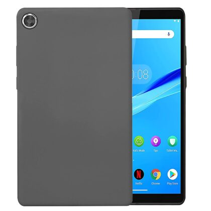 TGK Plain Design Matte Finished Soft Back Case Cover for Lenovo Tab M8 HD Cover 2nd Gen / Tab M8 HD 3rd Gen 8 inch [Model TB-8505X / TB-8505F / TB-8506X] (Grey)