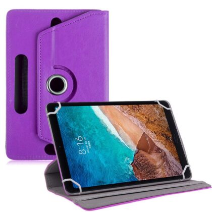 TGK Universal 360 Degree Rotating Leather Rotary Swivel Stand Case Cover for Xiaomi Mi Pad 4 Plus 10.1 inch – Purple