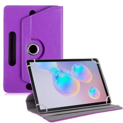 TGK Universal 360 Degree Rotating Leather Rotary Swivel Stand Case Cover for Samsung Galaxy Tab S6 10.5 Inch SM-T860/T865/T867 – Purple