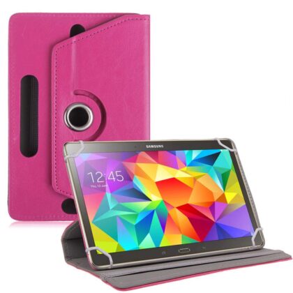 TGK 360 Degree Rotating Leather Rotary Swivel Stand Case Cover for Samsung Galaxy Tab S 10.5 SM-T805NTSAINU (Pink)