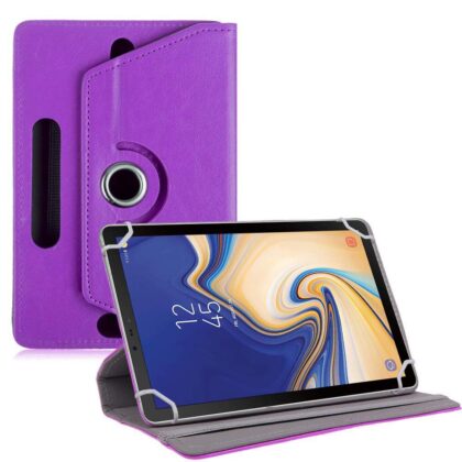 TGK 360 Degree Rotating Leather Rotary Swivel Stand Case Cover for Samsung Galaxy Tab S4 SM-T830 Tablet (10.5 inch) Purple