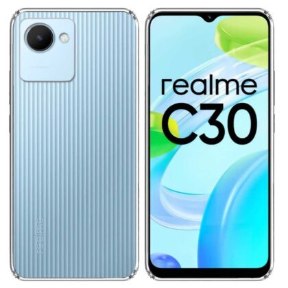 TGK Transparent Soft Back Case Cover for Realme C30, Transparent