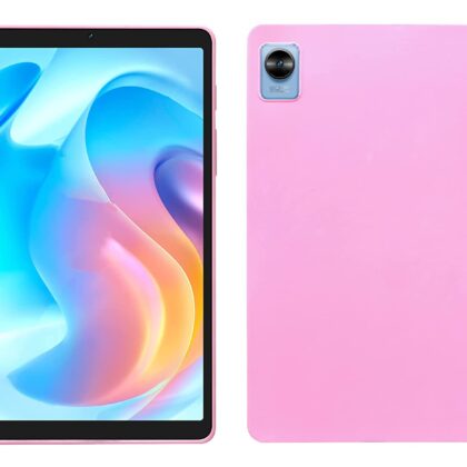 TGK Plain Design Matte Finished Soft Back Case Cover Compatible for Realme Pad Mini 3 / Realme Pad Mini 4 8.68 inch Tablet (Pink)