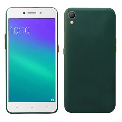 TGK Mobile Covers, Liquid Silicone Back Case Compatible for Oppo A37 Cover (Dark Green)
