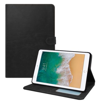 TGK Multi Protective Leather Wallet with Viewing Stand and Card Slots Flip Case Cover for iPad Pro 10.5 inch 2017 (Model A1701/A1709) (Black)
