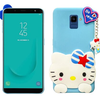 TGK Silicone Back Covers Case Compatible for Samsung Galaxy J6 Back Cover (Sky Blue)