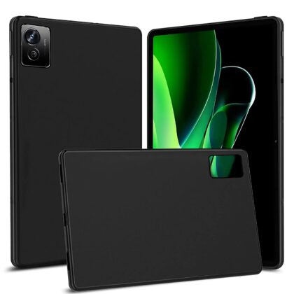 TGK Matte Design Soft Silicon TPU Back Case Cover for Realme Pad X 11 inch Tab, Black