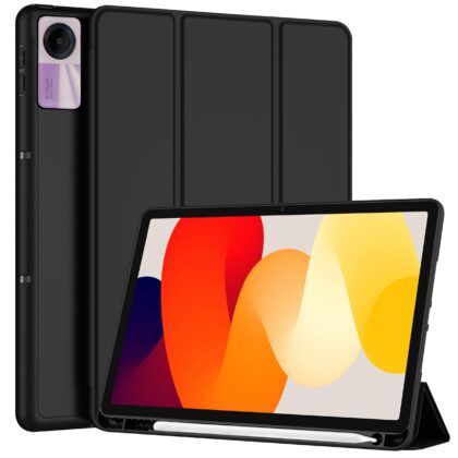 TGK Flip Cover for Xiaomi Redmi Pad SE 11 inch (Black, Dual Protection, Pack of: 1)