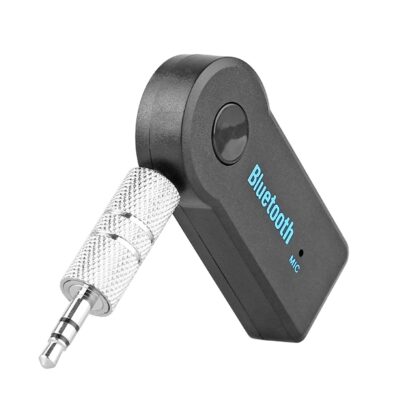 VALI VT991 Car Wireless Bluetooth Adapter Dongle 3.5mm Jack Aux Cable Audio Receiver, Adapter Hands-Free Dongle Kit (Black)