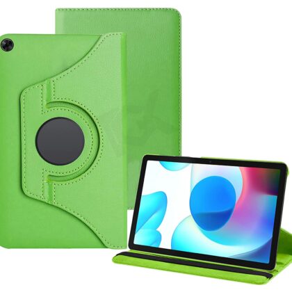 TGK 360 Degree Rotating Leather Stand Case Cover for Realme Pad 10.4 inch (Green)